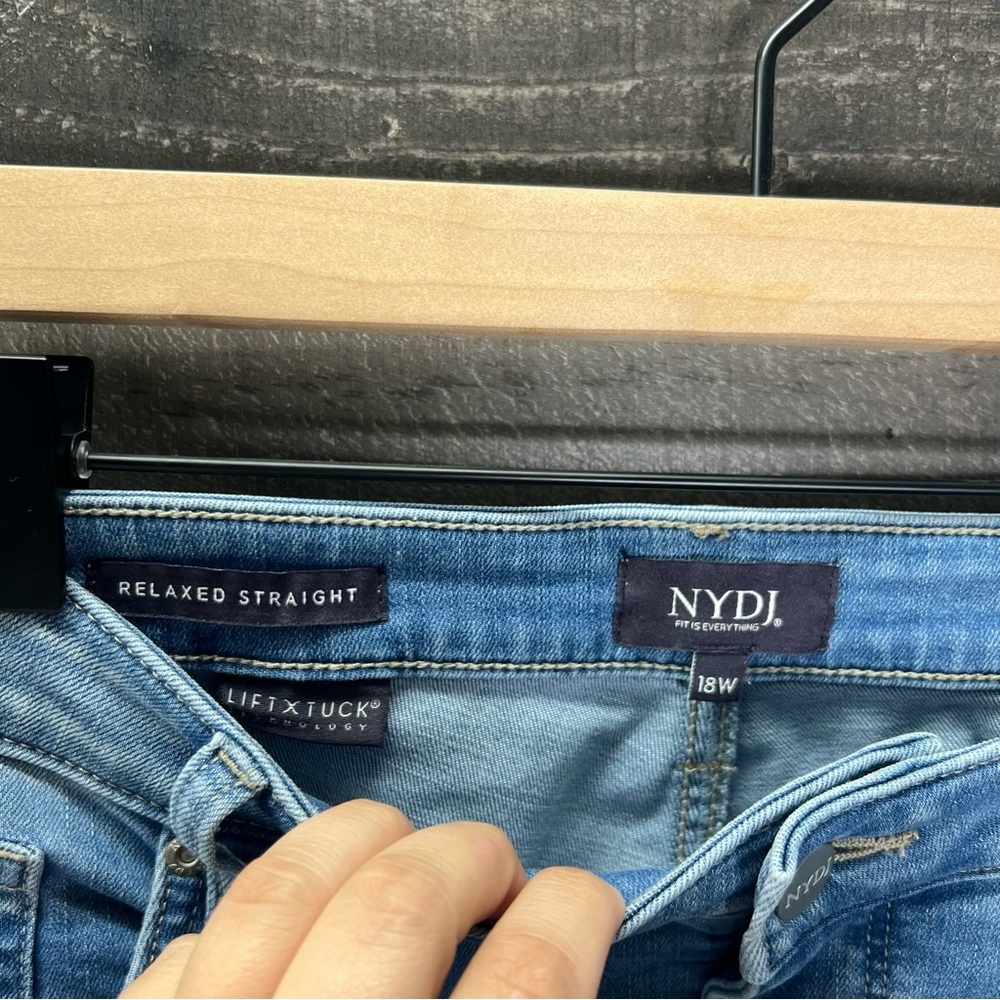 NYDJ Relaxed Straight Jeans in Clean Brookes - Picture 8 of 10